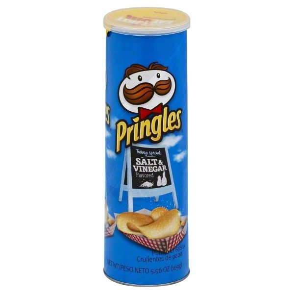 slide 1 of 1, Pringles Salt & Vinegar Potato Crisps, 5.96 oz