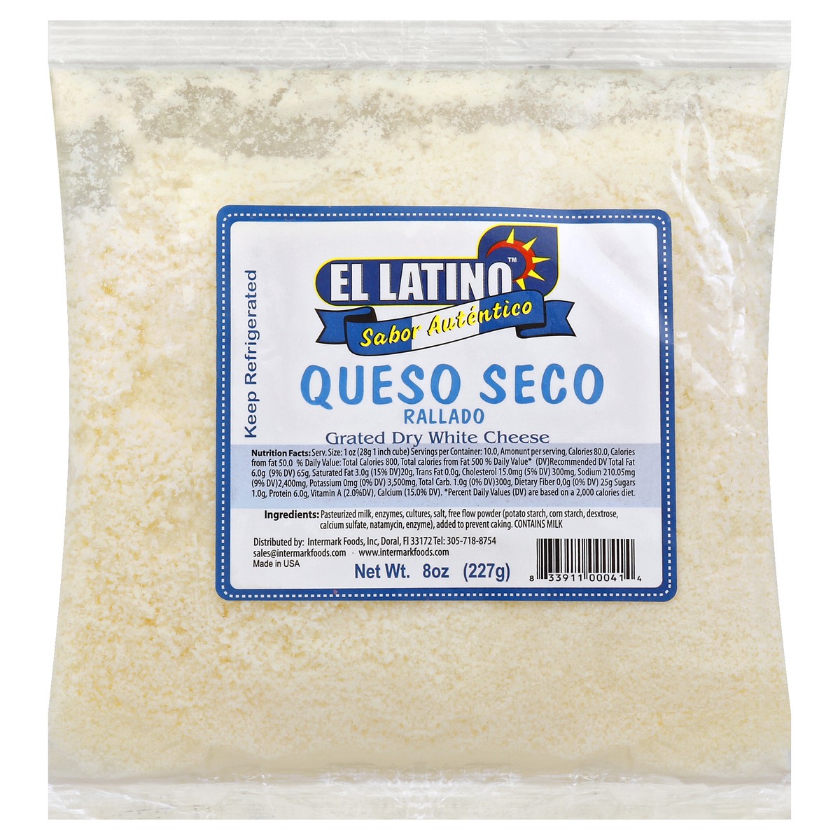 slide 5 of 6, El Latino Cheese 8 oz, 8 oz