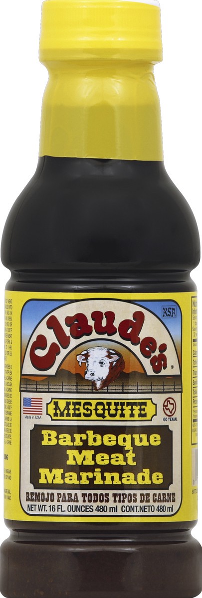 slide 3 of 3, Claude's BBQ Meat Mesquite Marinade 16 fl oz, 16 fl oz