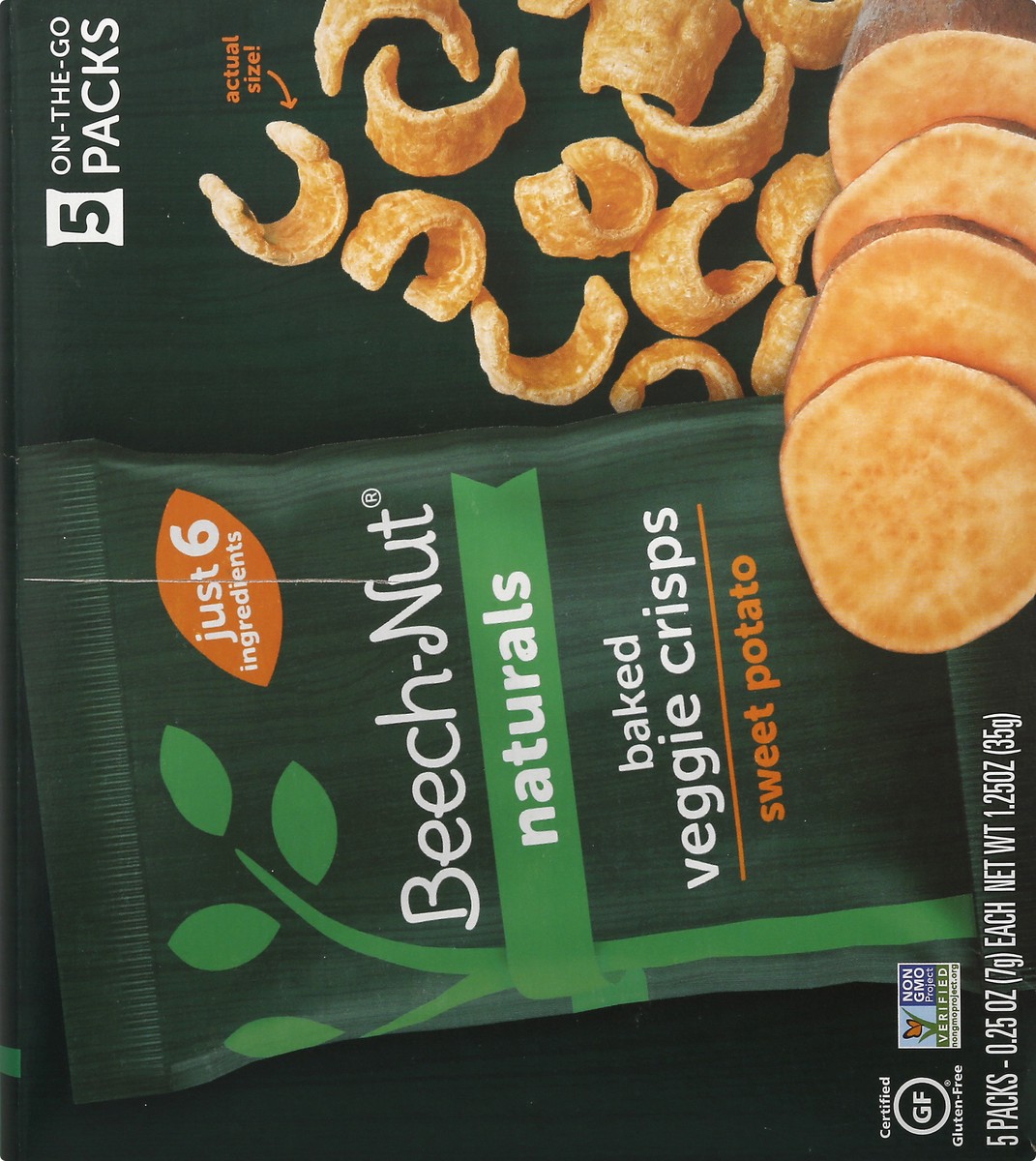 slide 5 of 9, Beech-Nut Beech Nut Sweet Potato Veggie Crisps, 5 ct