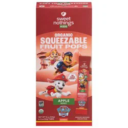 Sweet Nothings Kids Organic Apple Berry Squeezable Fruit Pops 6 - 2 oz Pops