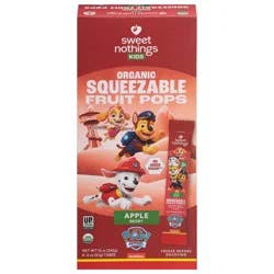 Sweet Nothings Kids Organic Apple Berry Squeezable Fruit Pops 6 - 2 oz Pops