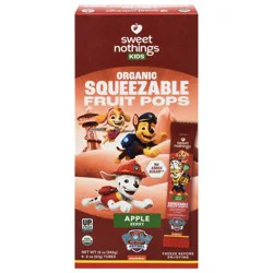 Sweet Nothings Kids Organiic Apple Berry Squeezable Fruit Pops 6 - 2 oz Pops