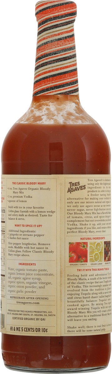 slide 8 of 9, Tres Agaves Organic Bloody Mary Mix 33.8 fl oz, 33.8 fl oz