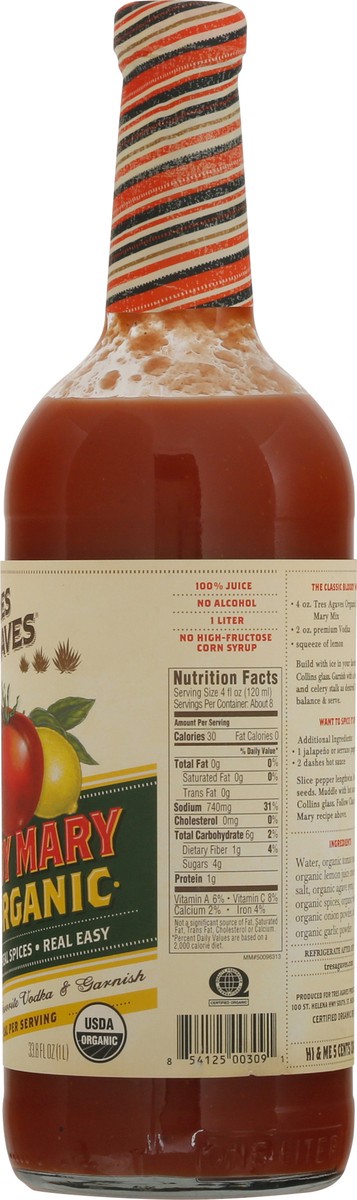 slide 5 of 9, Tres Agaves Organic Bloody Mary Mix 33.8 fl oz, 33.8 fl oz