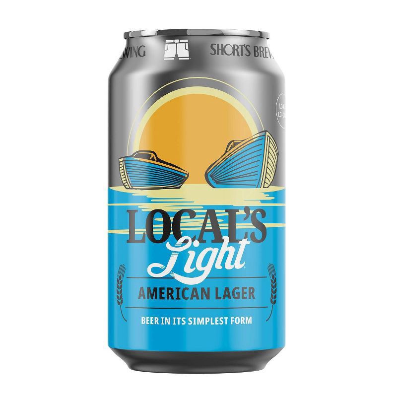 slide 5 of 5, Short's Light American Lager Local's Beer 12 - 12 oz Cans, 12 ct; 12 fl oz