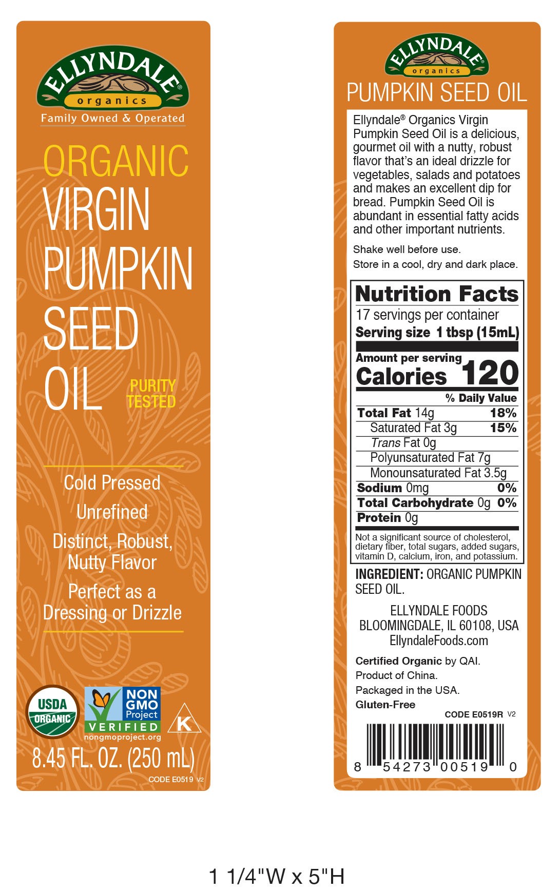 slide 3 of 3, NOW Natural Foods Virgin Pumpkin Seed Oil, Organic - 8.45 oz., 8 fl oz