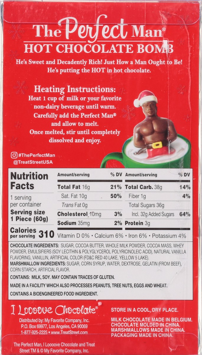 slide 14 of 14, The Perfect Man Hot Chocolate Bomb 2.1 oz, 2.1 oz