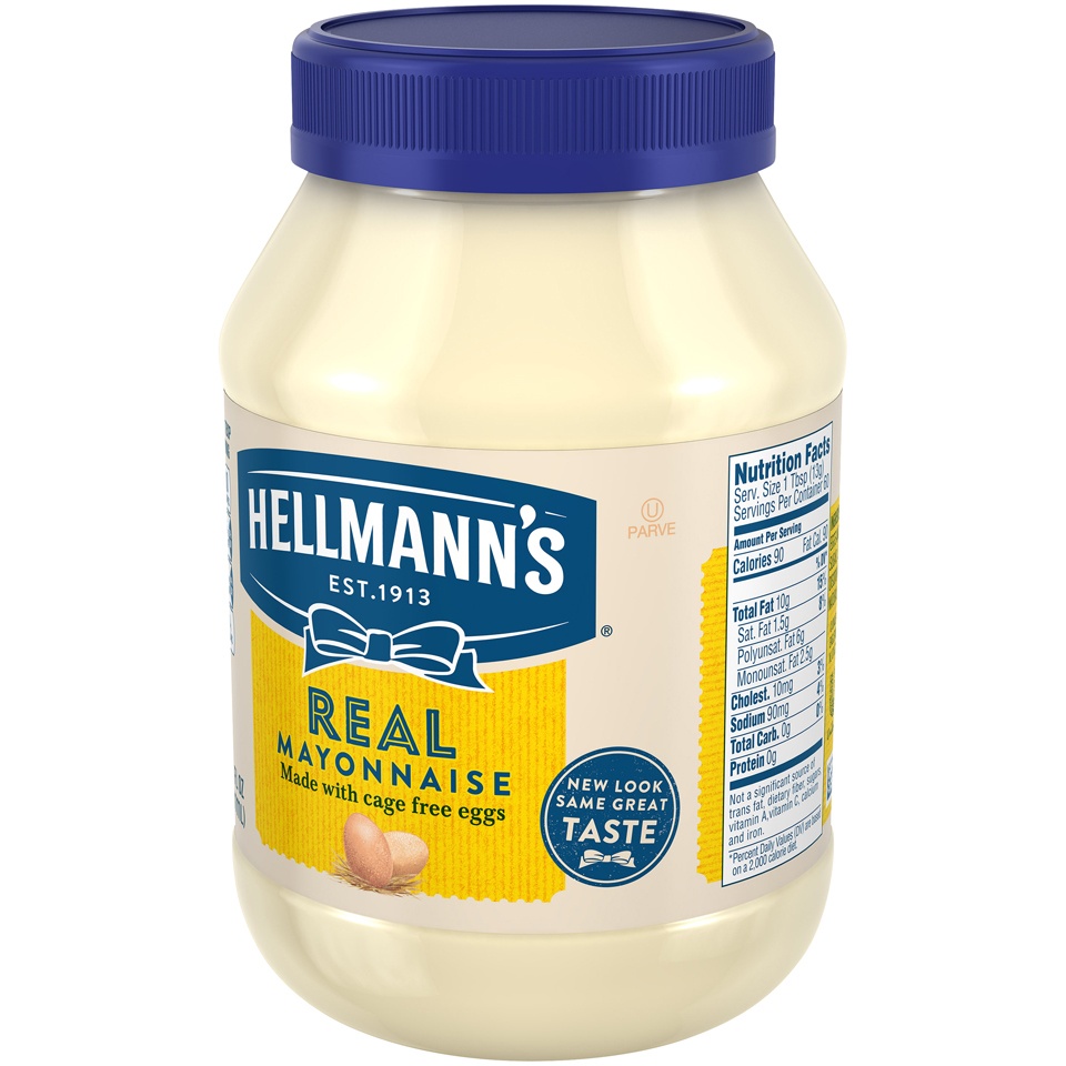 slide 3 of 5, Hellmann's Real Mayonnaise, 30 oz