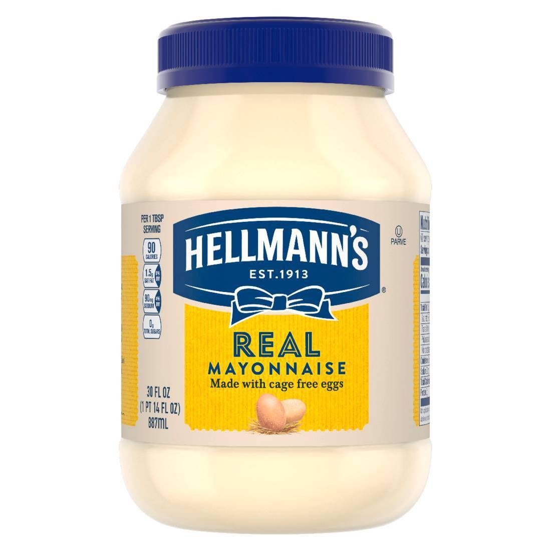 slide 1 of 5, Hellmann's Real Mayonnaise, 30 oz