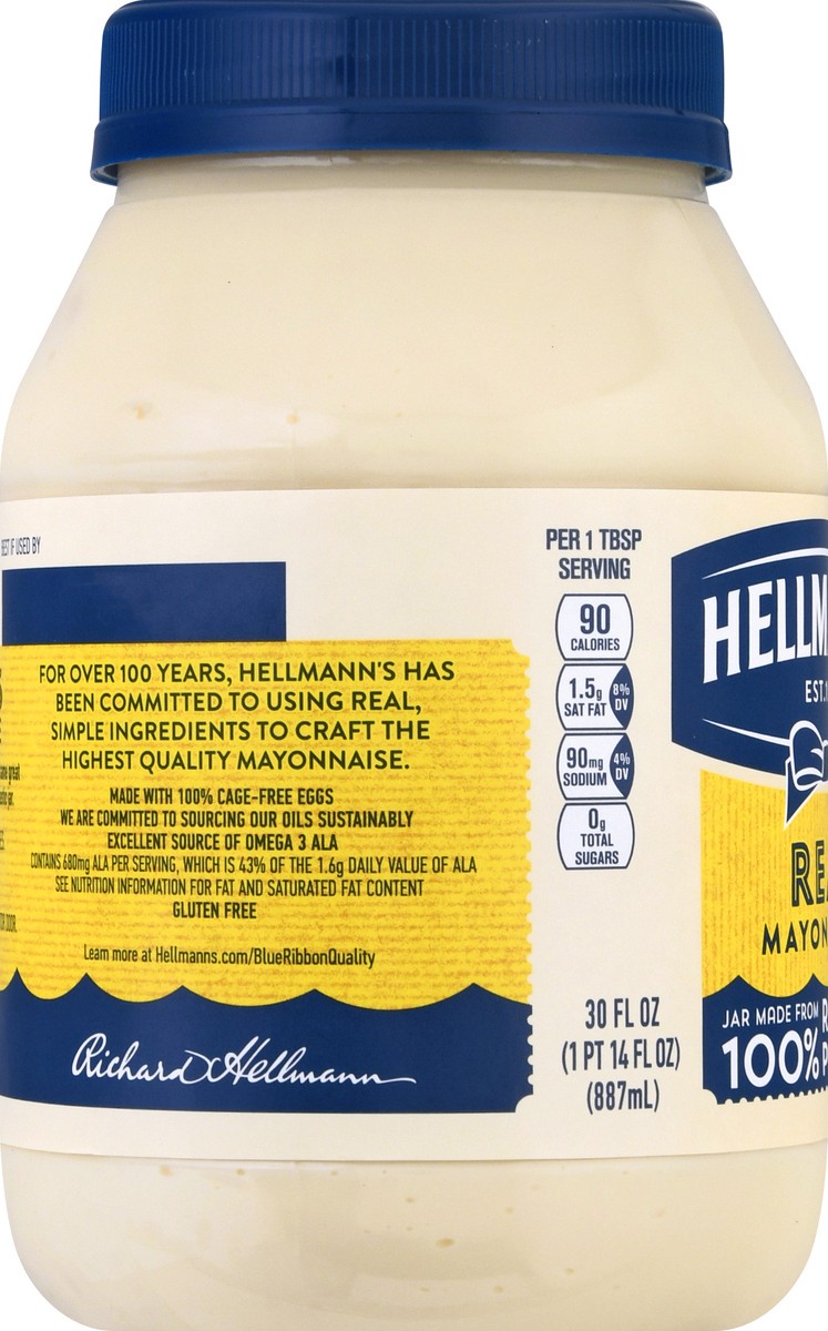 slide 8 of 9, Hellmann's Real Mayonnaise Tub 30 OZ, 30 fl oz