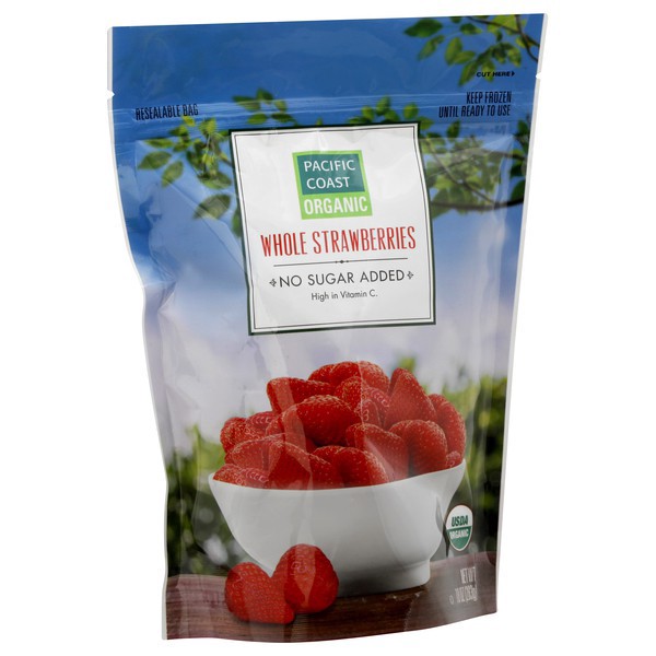 slide 1 of 1, Pacific Coast Organic Whole Strawberries 10 oz, 10 oz
