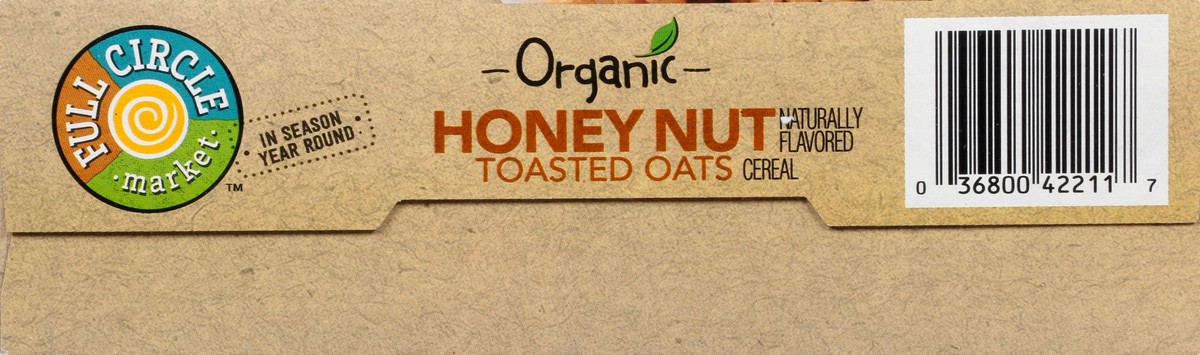 slide 10 of 12, Full Circle Market Organic Toasted Oats Honey Nut Cereal 12.25 oz, 12.25 oz