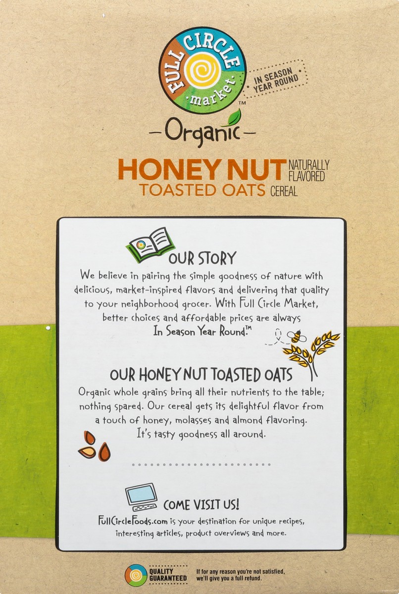 slide 3 of 12, Full Circle Market Organic Toasted Oats Honey Nut Cereal 12.25 oz, 12.25 oz