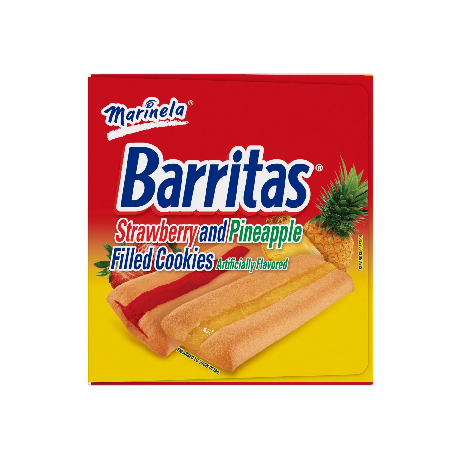 slide 3 of 5, Marinela Barritas Strawberry And Pineapple Filled Cookies, 22 count, 22 ct