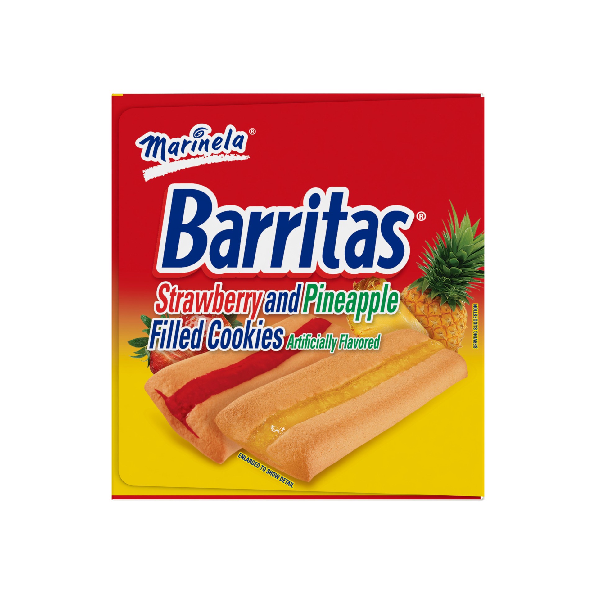 slide 2 of 5, Marinela Barritas Strawberry And Pineapple Filled Cookies, 22 count, 22 ct