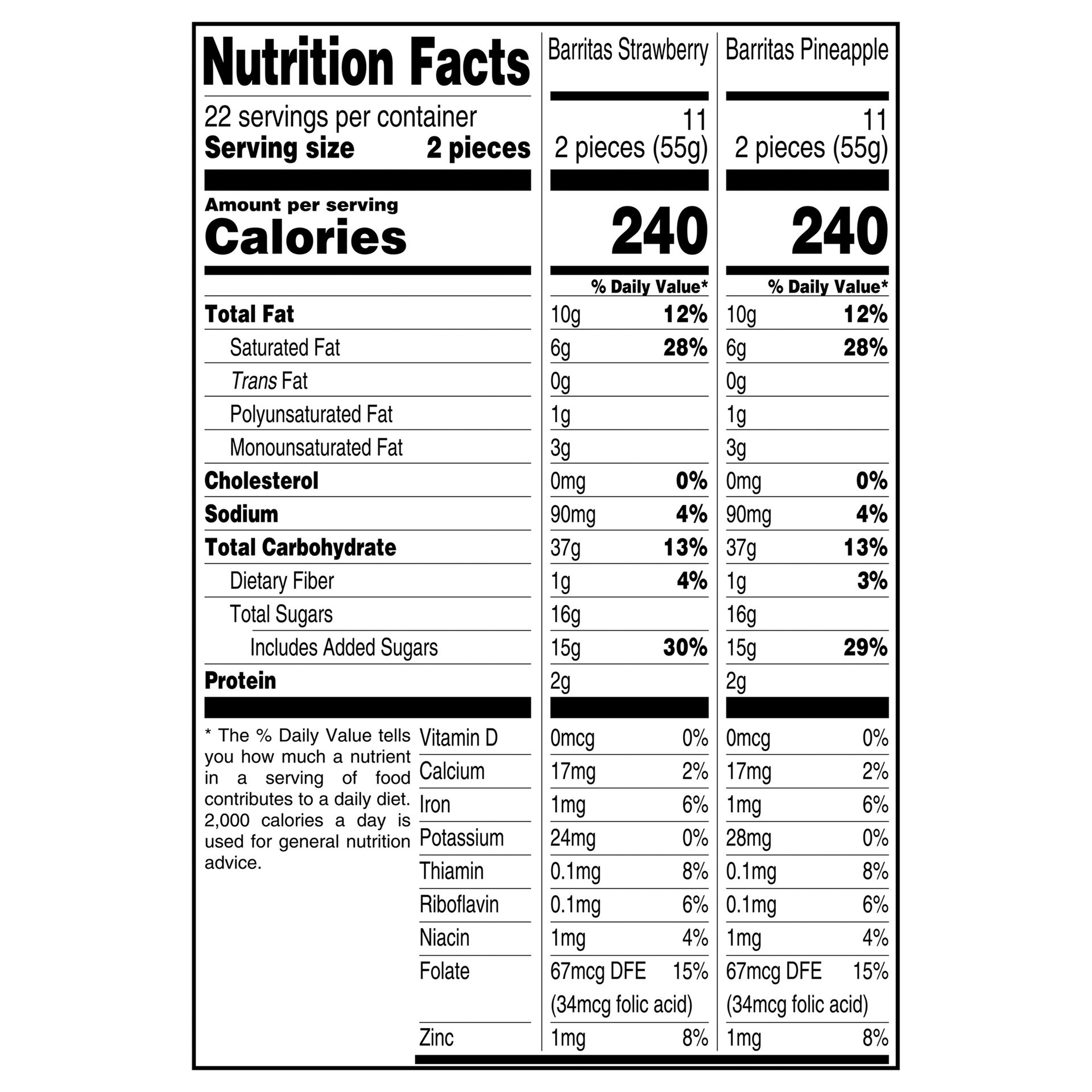 slide 4 of 5, Marinela Barritas Strawberry And Pineapple Filled Cookies, 22 count, 22 ct