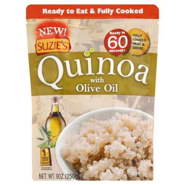 slide 1 of 1, Suzie's Quinoa With Olive Oil Microwavable Pouch, 8 oz