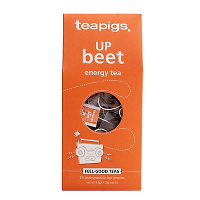 slide 1 of 1, teapigs Up beet Vitality Tea, 15 ct
