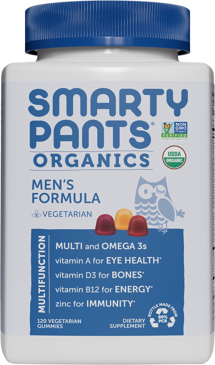 slide 3 of 8, SmartyPants Organic Men's Formula, 120 ct., 120 ct