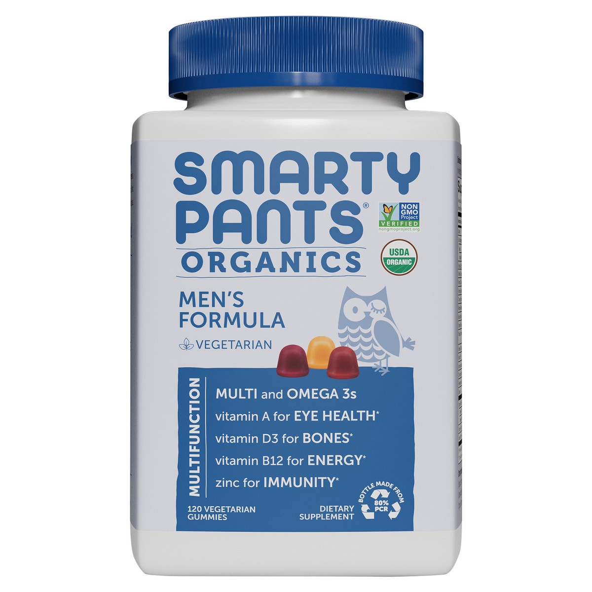 slide 1 of 8, SmartyPants Organic Men's Formula, 120 ct., 120 ct