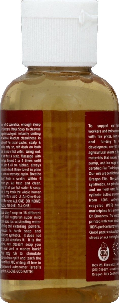 slide 3 of 3, Dr. Bronner's Organic Castile Liquid Soap Eucalyptus, 2 fl oz