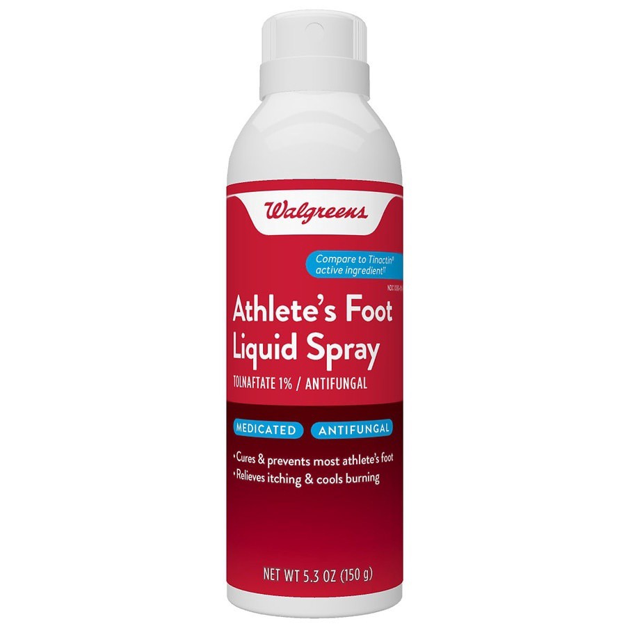 slide 1 of 1, Walgreens Maximum Strength Athlete's Foot Spray, 5.3 oz