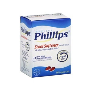 slide 1 of 1, Phillips' Stool Softener Liquid Gels, 60 ct