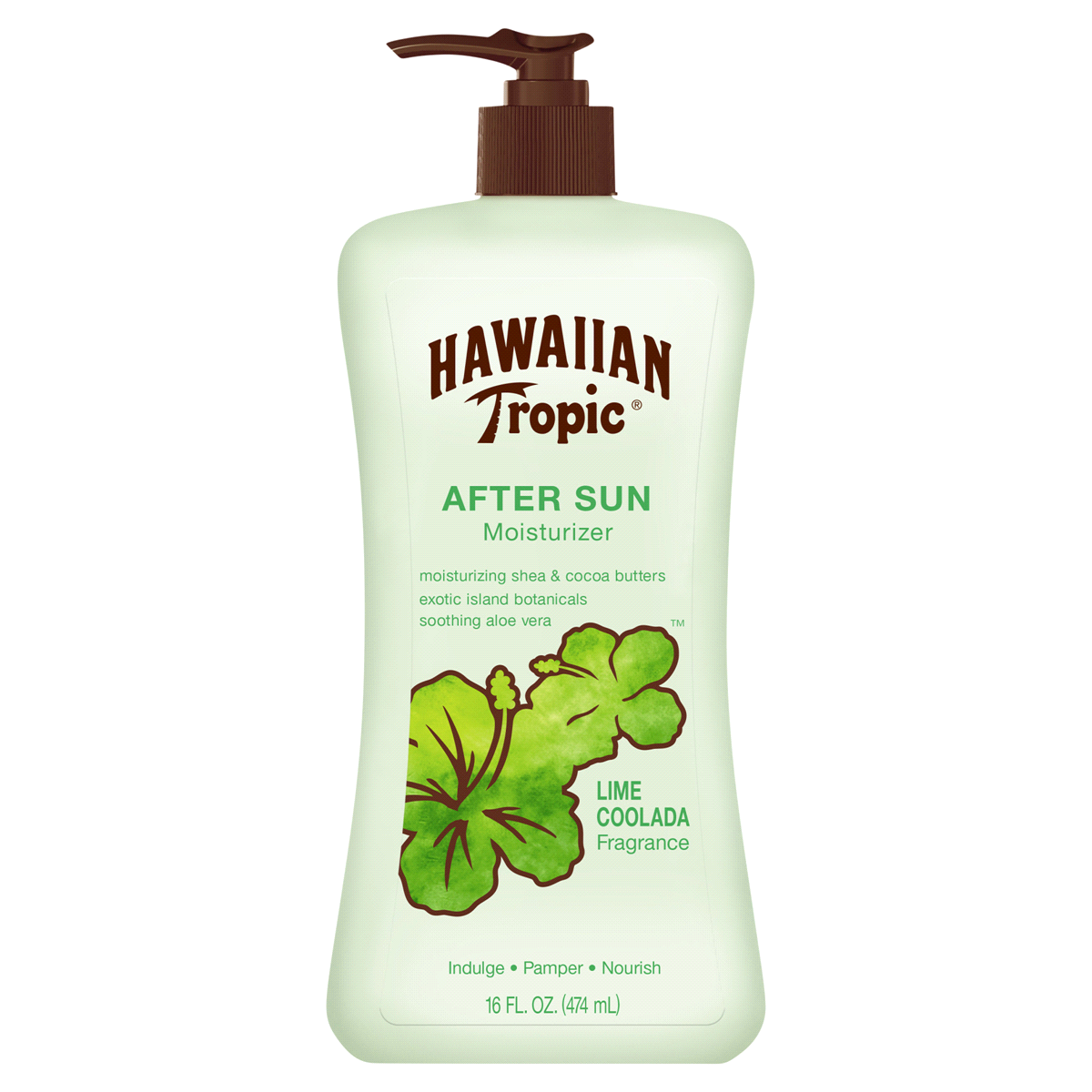slide 1 of 1, Hawaiian Tropic Lime Colada After Sun Moisturizer, 16 oz