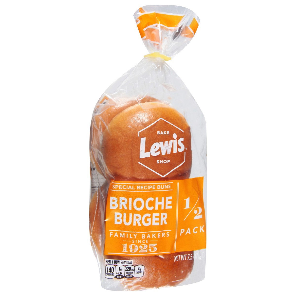 slide 5 of 9, Lewis Bakeries Special Recipe Brioche Burger Buns 1/2 Pack 7.5 oz, 7.5 oz