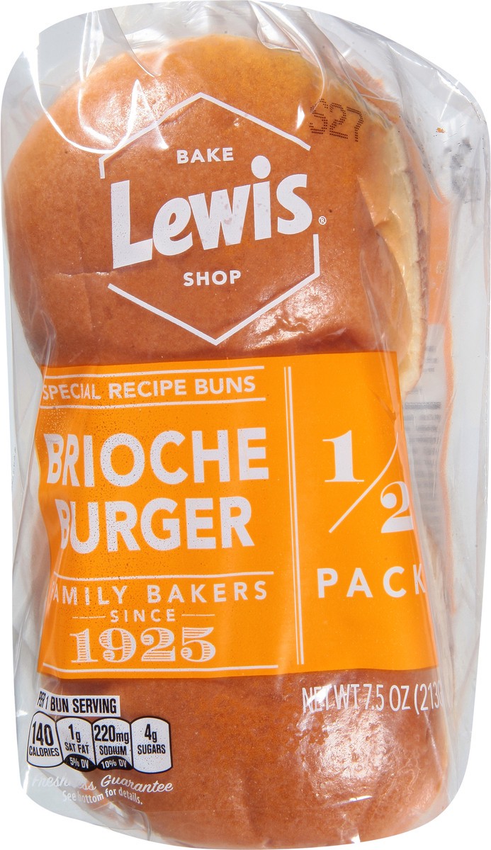 slide 7 of 9, Lewis Bakeries Special Recipe Brioche Burger Buns 1/2 Pack 7.5 oz, 7.5 oz