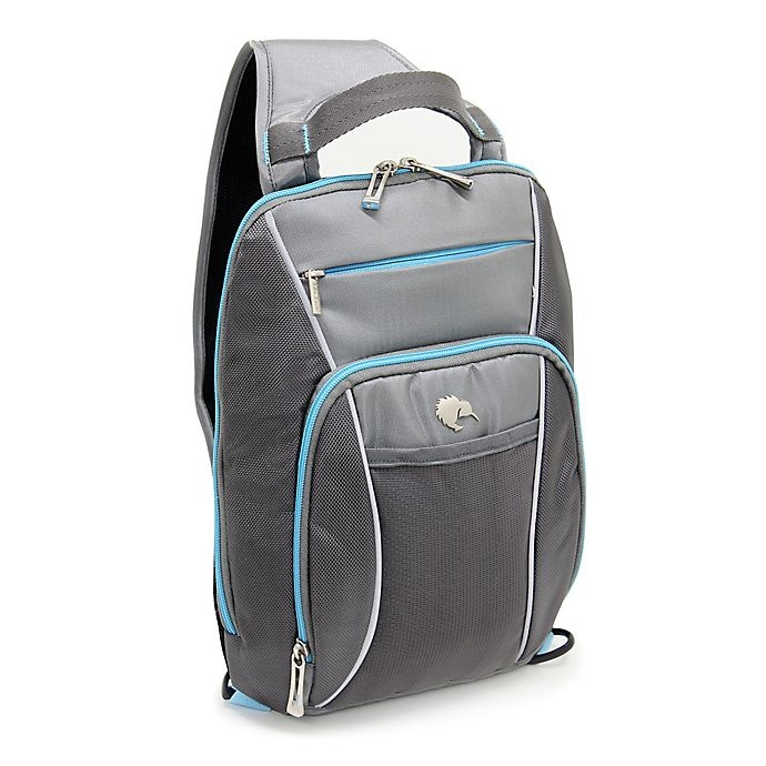 slide 1 of 5, Bluekiwi KOHA Universal Sling Pack - Graphite/Aqua, 1 ct