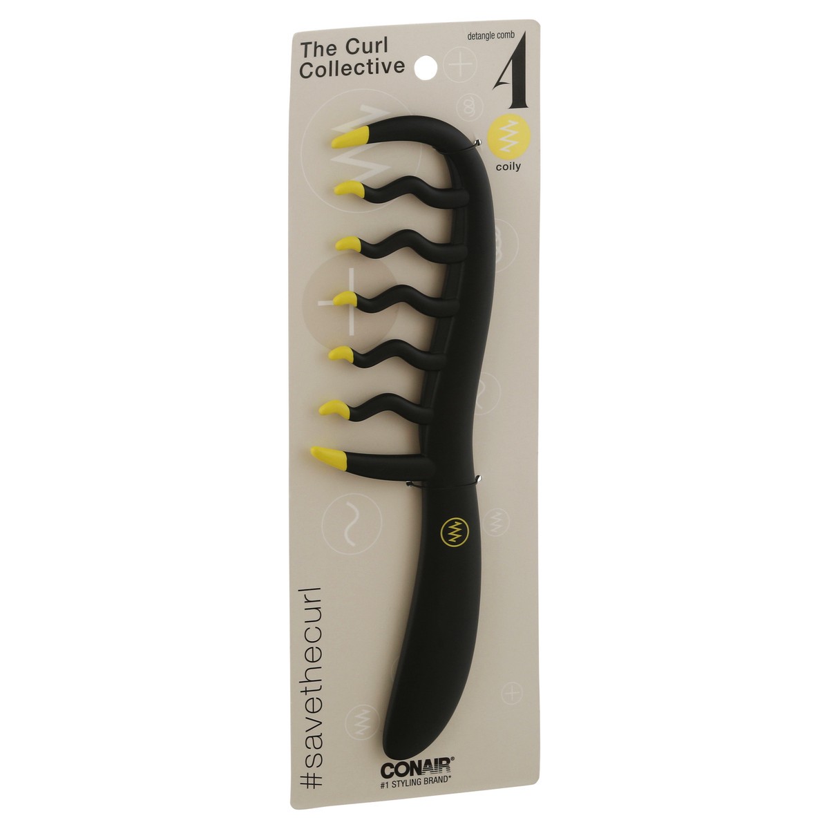 slide 2 of 9, Conair Curl Collective Coily Comb Black, 1 ct