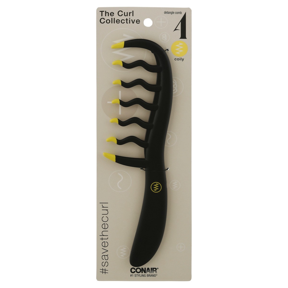 slide 1 of 9, Conair Curl Collective Coily Comb Black, 1 ct