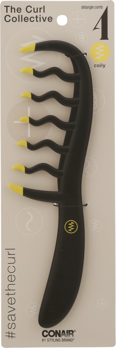 slide 6 of 9, Conair Curl Collective Coily Comb Black, 1 ct