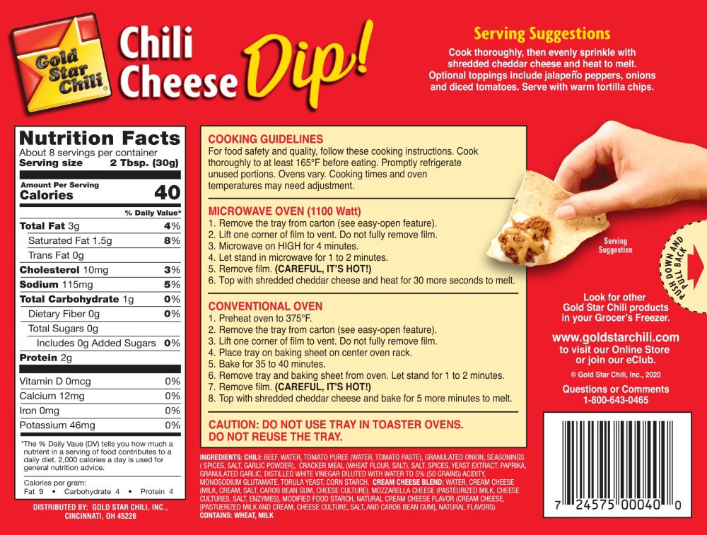 slide 2 of 2, Gold Star Chili Chili Cheese Dip, 8 oz