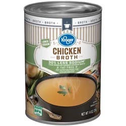 Kroger Less Sodium Chicken Broth