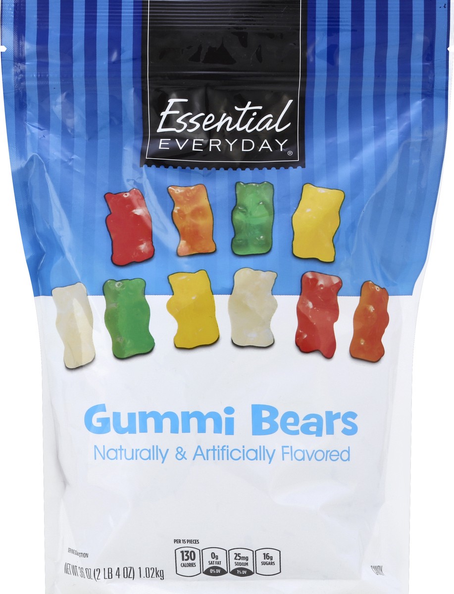 slide 3 of 3, Essential Everyday Gummi Bears Gusset Bag, 36 oz