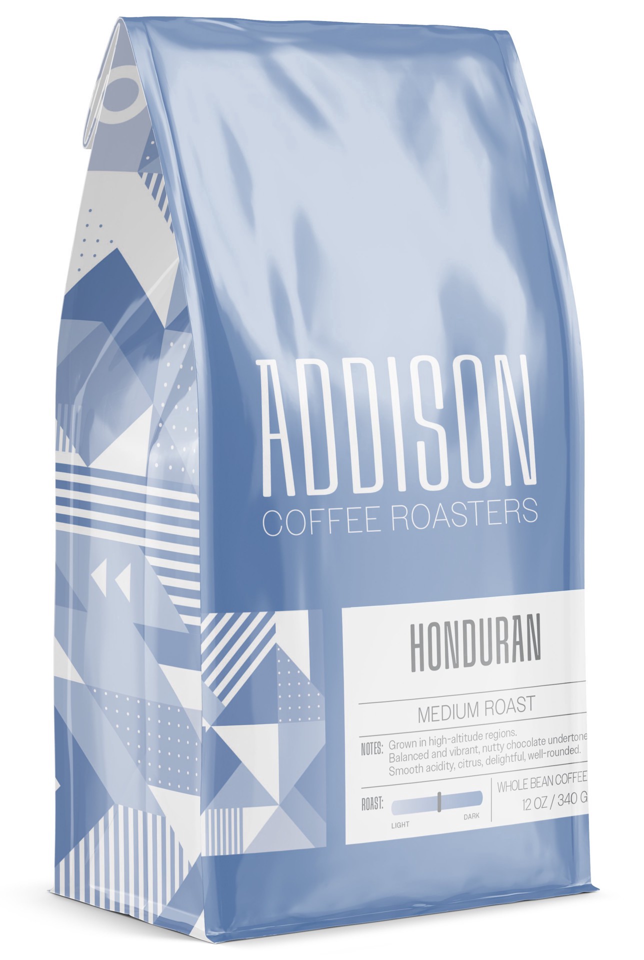 slide 1 of 1, Addison Coffee Roasters Honduran Whole Bean Coffee, 12 oz