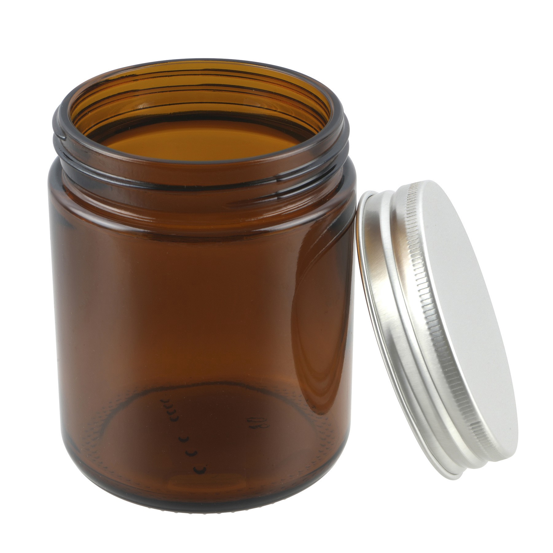 slide 3 of 3, 8oz. Amber Glass Candle Jars, 2ct. By Make Market, 2 ct