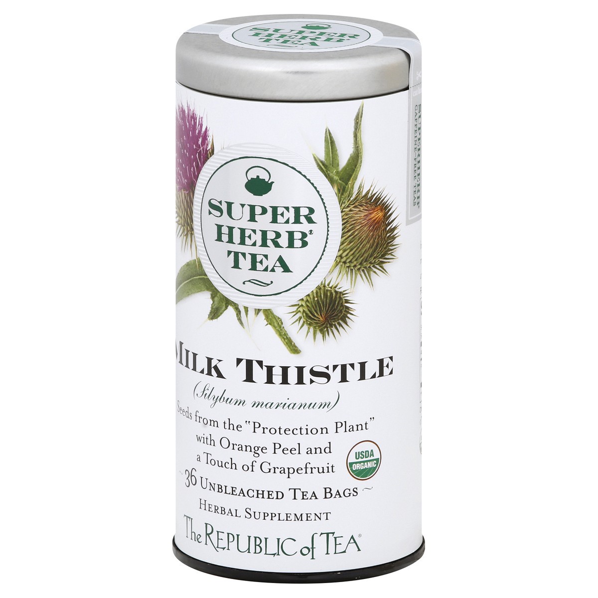 slide 8 of 9, The Republic of Tea Organic Milk Thistle SuperHerb Tea, 36 ct