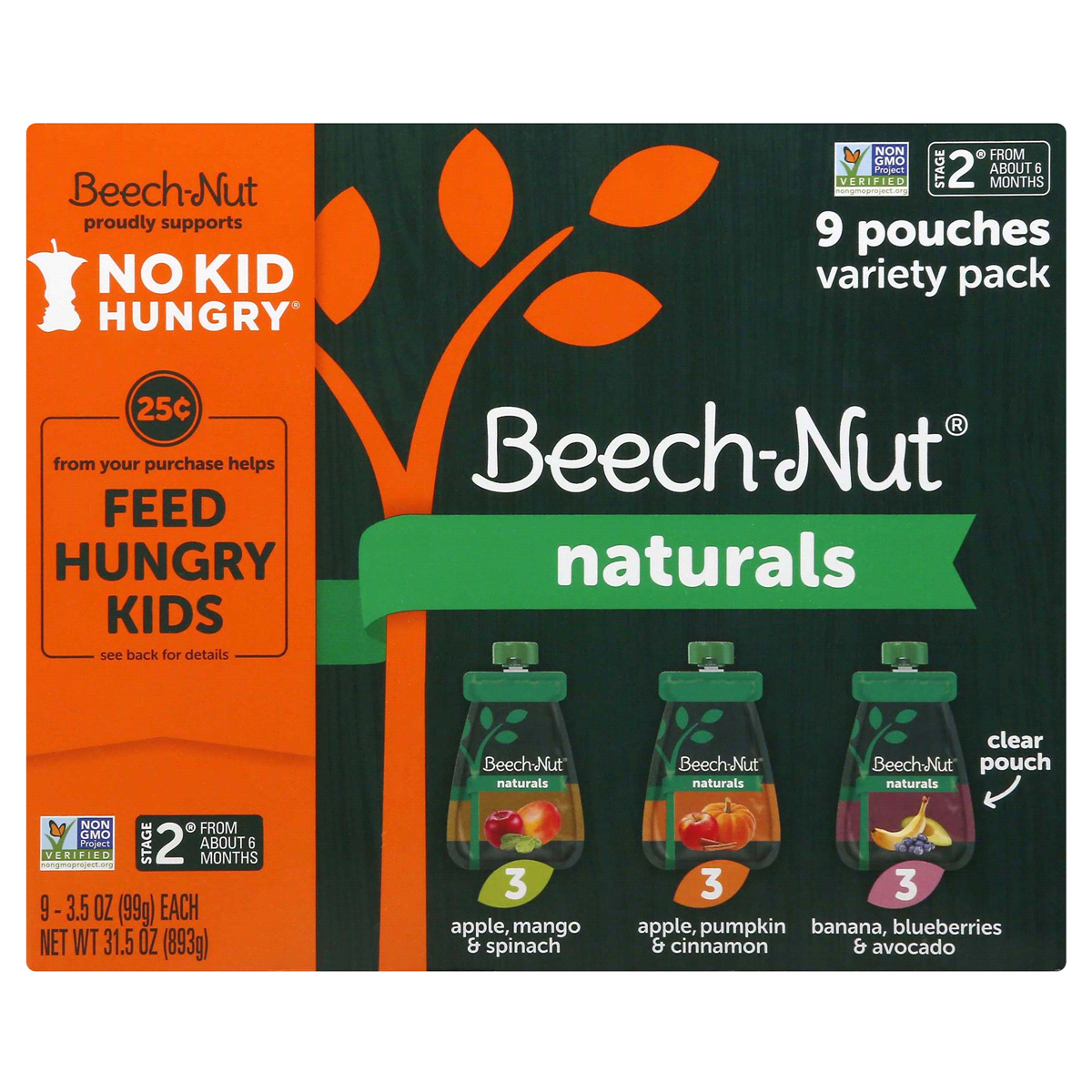 slide 1 of 1, Beech-Nut Natural Variety Pack, 31.5 oz