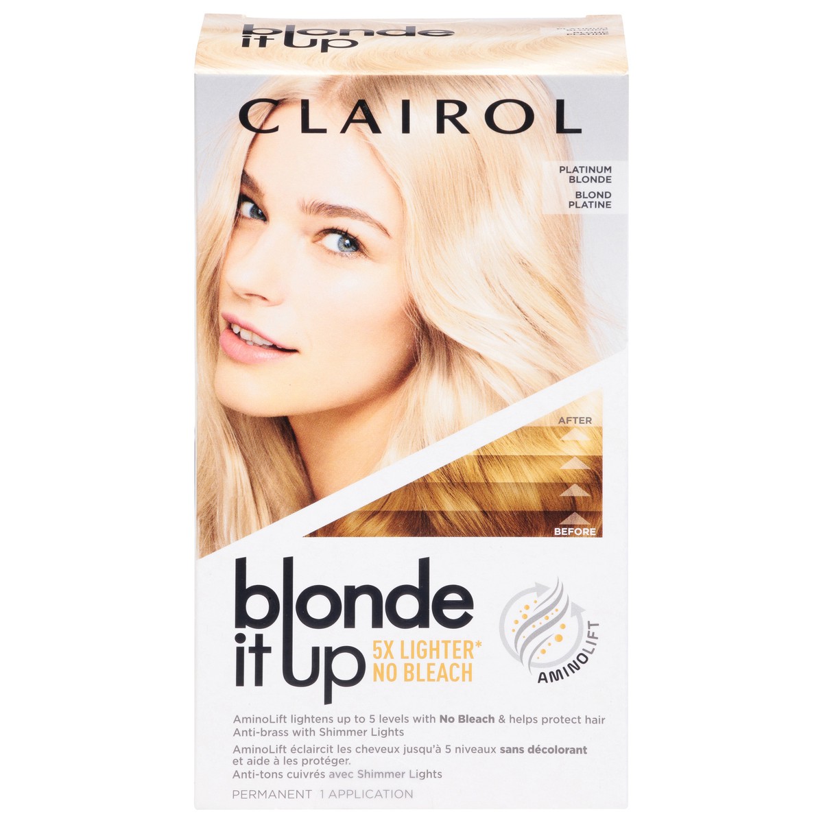 slide 8 of 13, Clairol Blonde It Up Permanent Hair Dye Platinum Blonde Hair Color, 1 ct