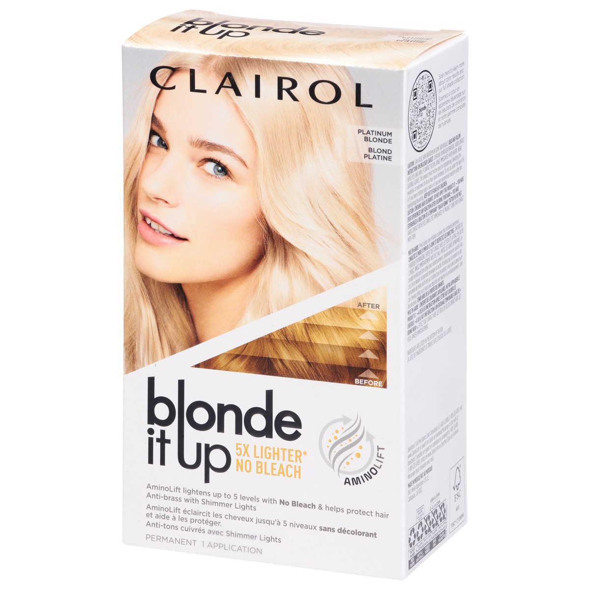 slide 7 of 13, Clairol Blonde It Up Permanent Hair Dye Platinum Blonde Hair Color, 1 ct