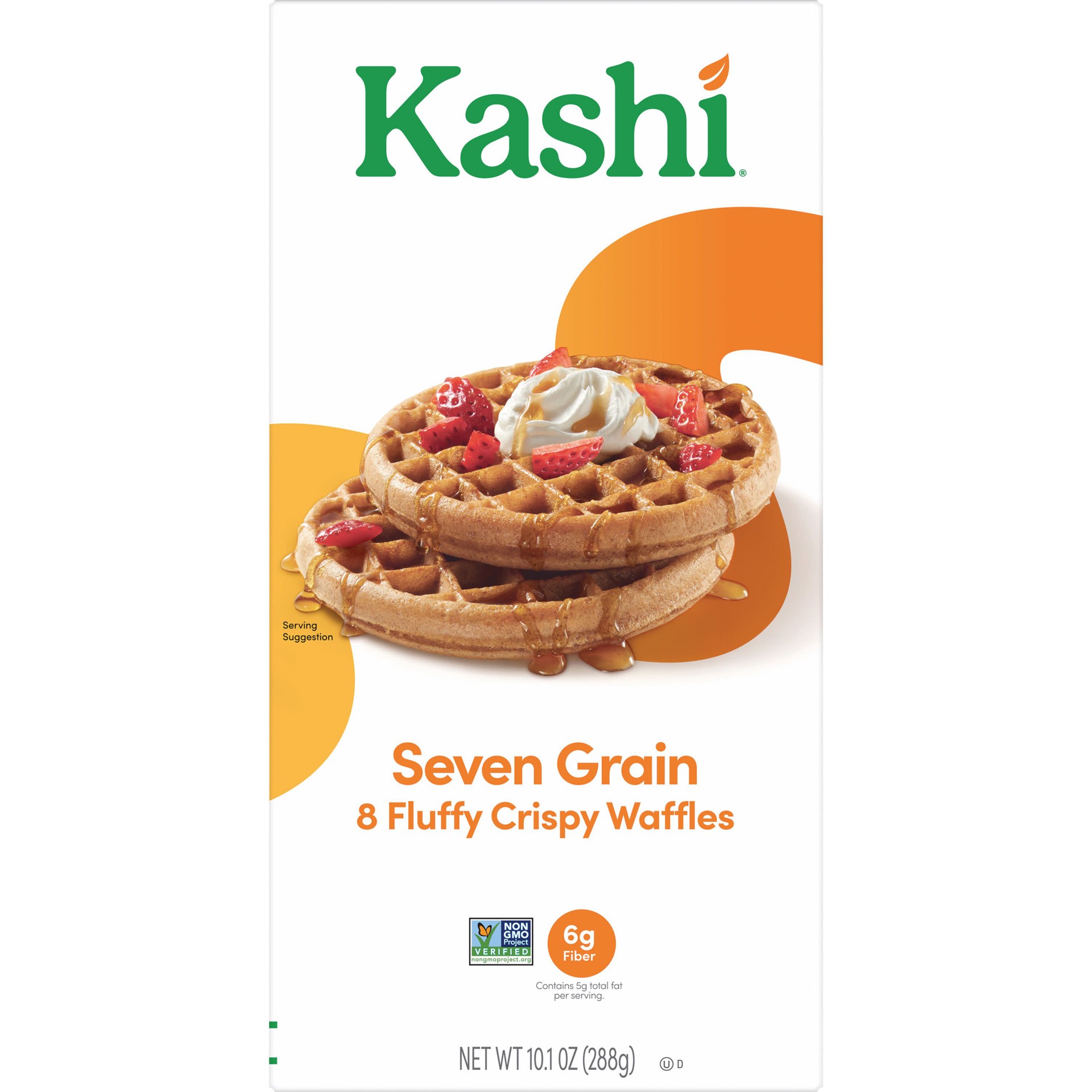 slide 3 of 5, Kashi Frozen Waffles, Seven Grain, 10.1 oz, Frozen, 10.1 oz