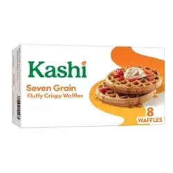 Kashi Frozen Waffles, Seven Grain, 10.1 oz, Frozen