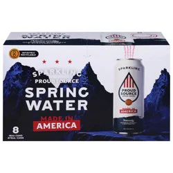 Proud Source Sparkling Spring Water - 8 pk Cans