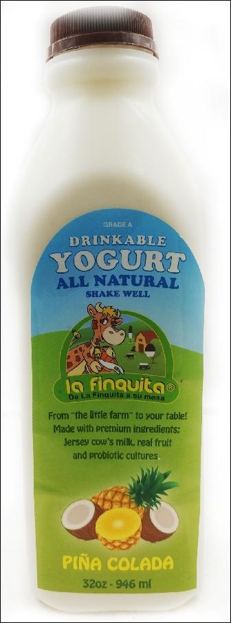 slide 1 of 1, La Finquita L/Finq Yog Pin/Col Drnk- 32 fl oz, 32 fl oz