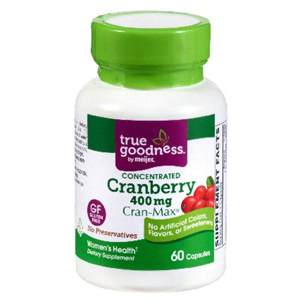 slide 1 of 1, True Goodness Concentrated Cranberry 400mg Cap, 60 ct