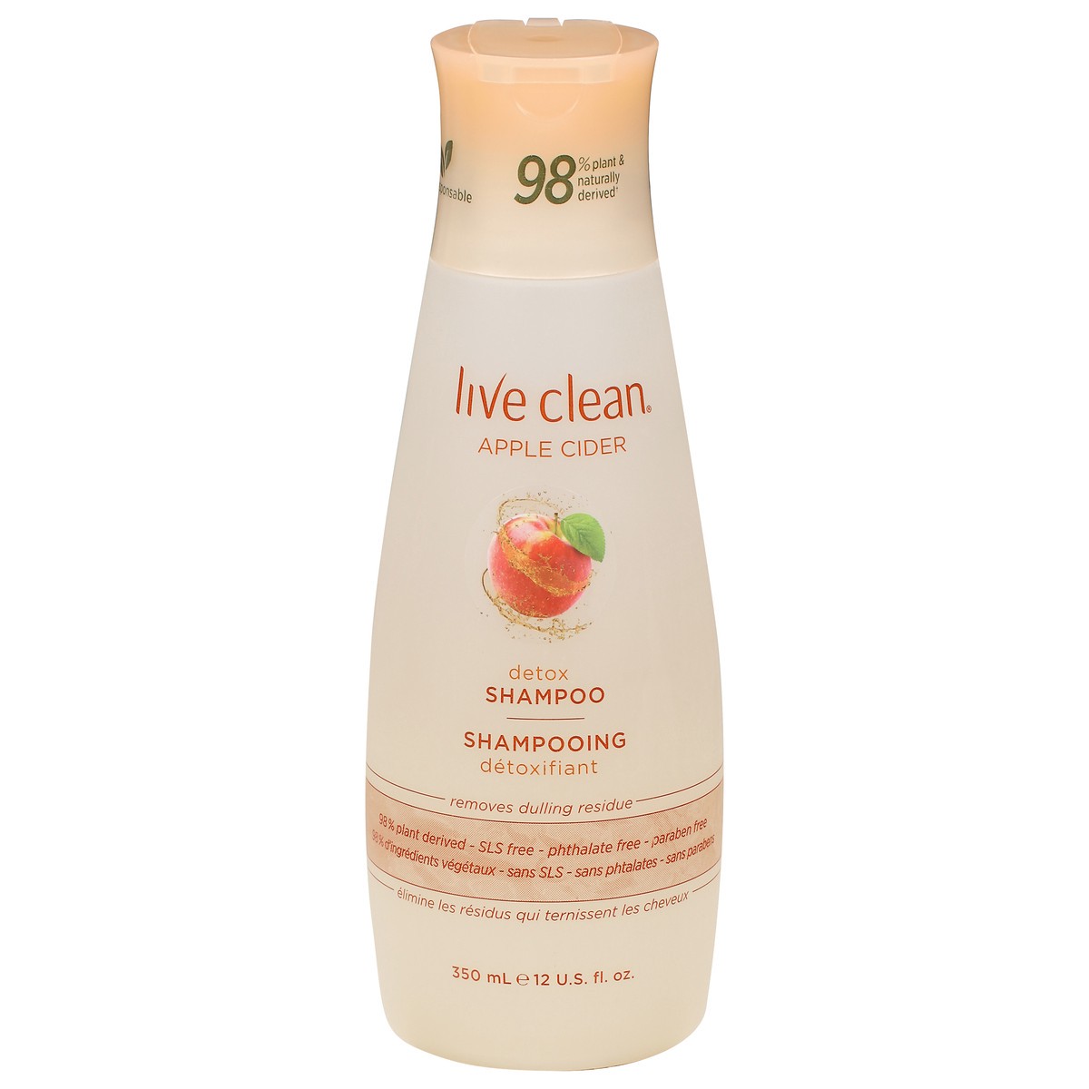 slide 1 of 7, Live Clean Detox Apple Cider Shampoo 12 fl oz, 12 fl oz